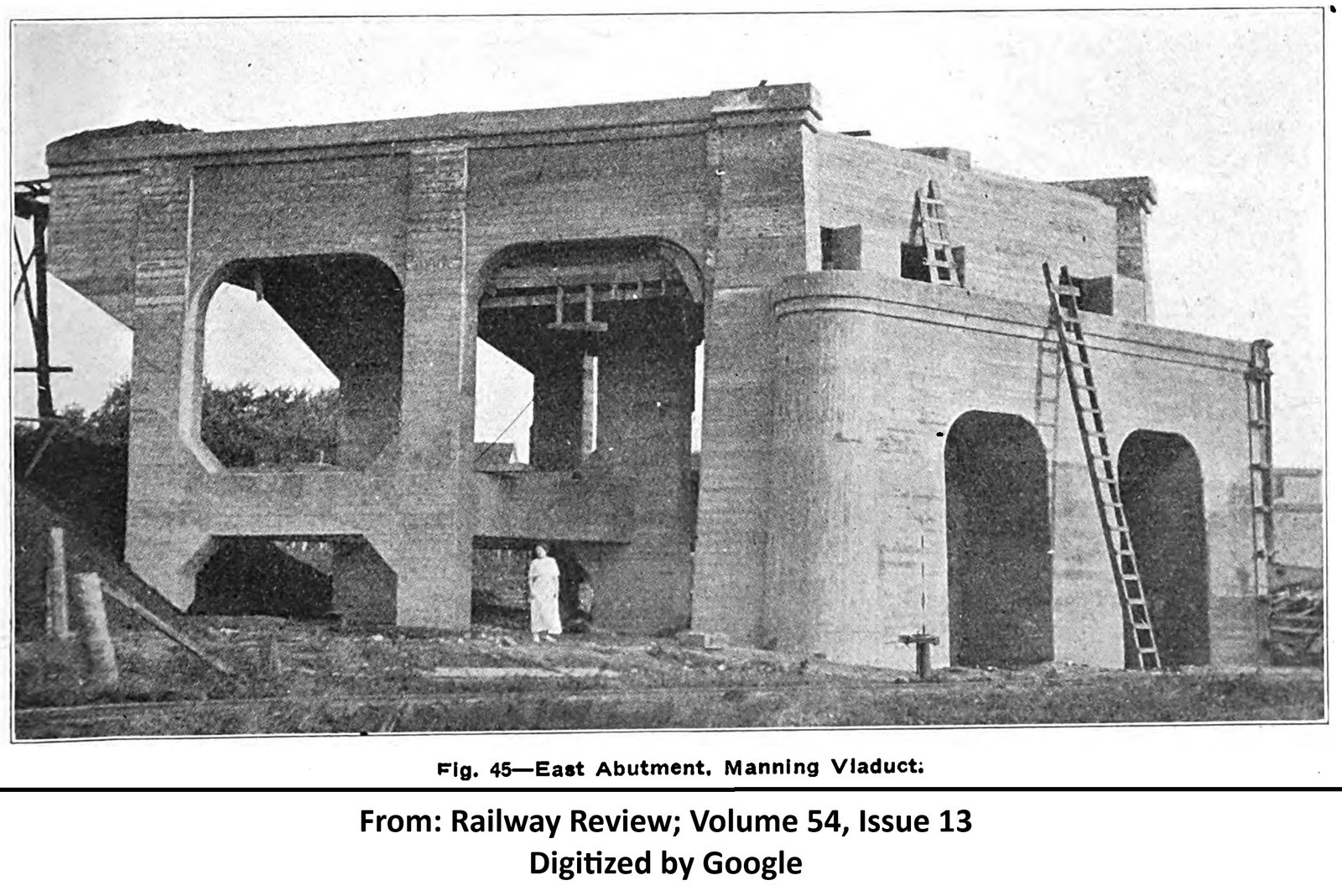 East abutment under construction